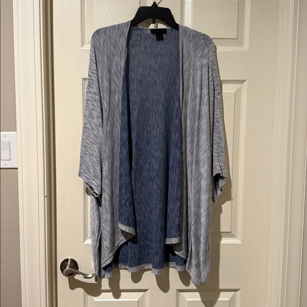 Steve Madden Blue Knit Top. Shawl type. Soft and warm